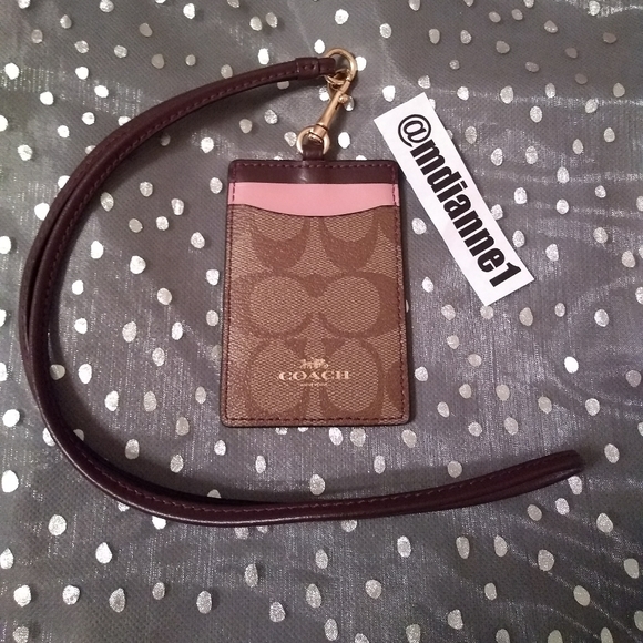 Coach Colorblock Signature Lanyard ID - Picture 1 of 4